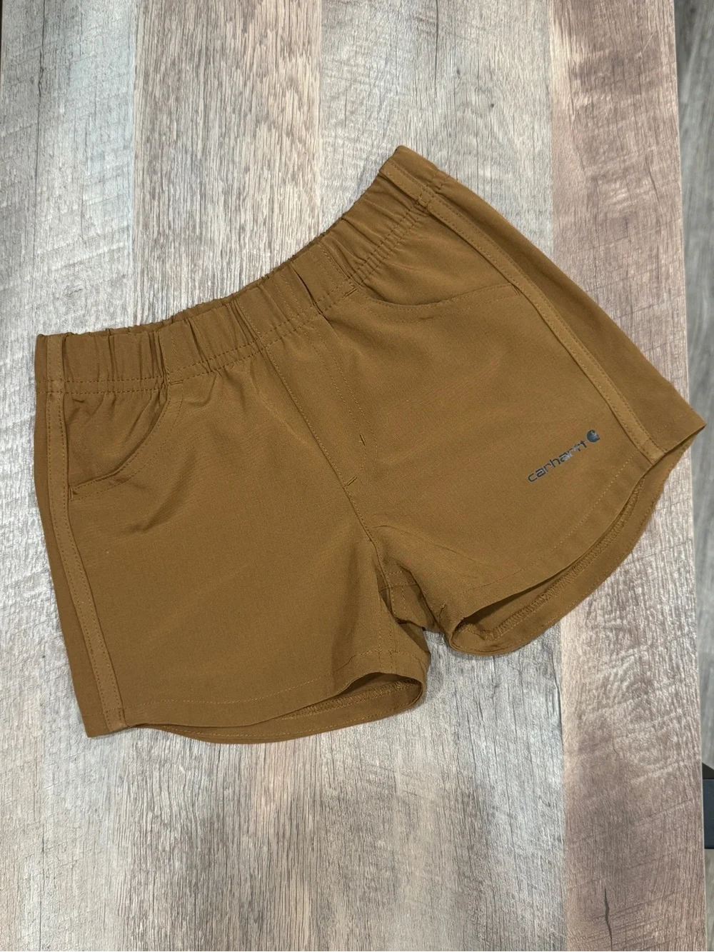 Carhartt Girls Brown Shorts CH9298 - Rugged Flex Ripstop Short